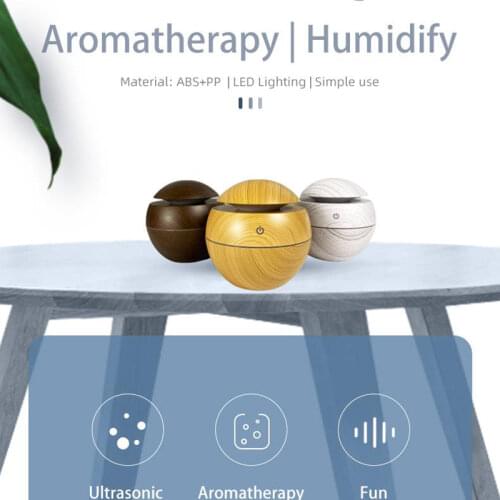 USB Aroma Essential Oil Diffuser Steam Water Ultrasonic Cool Mist Mini Humidifier Air Purifier 7 Color Change for Office Home