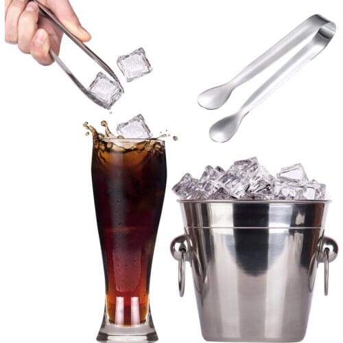 Food Tong Stainless Steel Kitchen Ice Tongs Non-slip Cooking Clip Clamp BBQ Salad Tools Grill Ice Clamp Kitchen Accessories