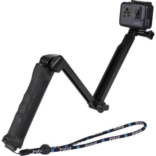 Foldable Multi-functional Selfie-stick Extension Monopod with Tripod for GoPro NEW HERO/7/6/5/4/3+/3/2/1 Other Action Cameras
