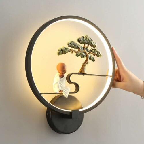 Modern aplique luz pared настенные светильники wall lights crystal bedroom light dining room living room bedside