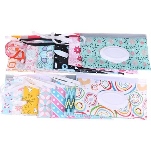 1PC Eco-Friendly Baby Wipes Box Wet Wipe Box Cleaning Carrying Bag Clamshell Snap