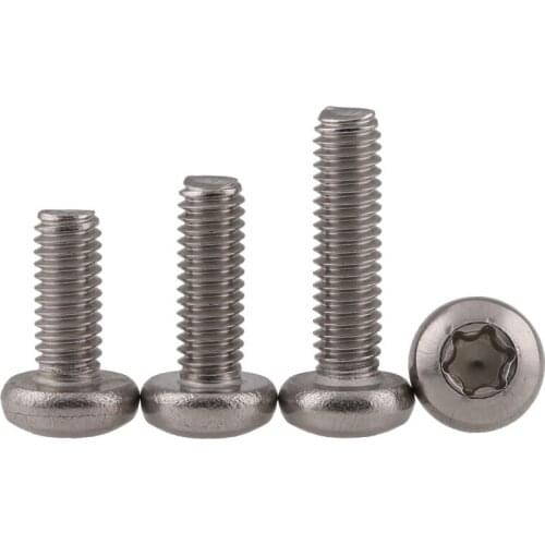 Gb2672 stainless steel 304 internal plum pan head screw anti theft Six-lobe round head screw m2m2.5 m3 M4 50PCS