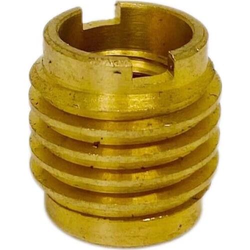 Tap Handle Insert, Dual-Threaded Insert for Wooden Tap Handles, Homebrew Hardware,brass