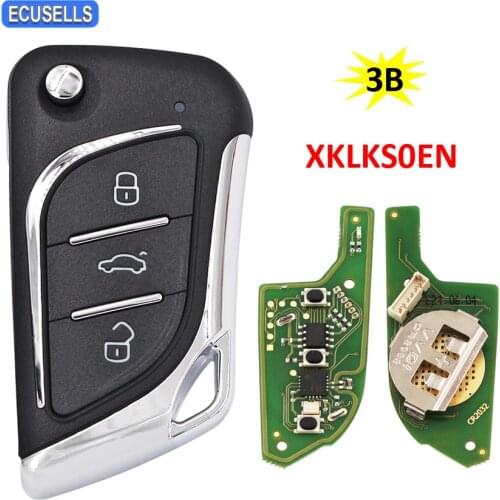 Xhorse 3 Buttons Wire Universal Remotes Car Key XKLKS0EN for VVDI Key MAX VVDI2 Mini Key Tool