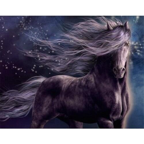 Animal Horse DIY Embroidery Cross Stitch 11CT Kits Needlework Craft Set Printed Canvas Cotton Thread Home Dropshipping