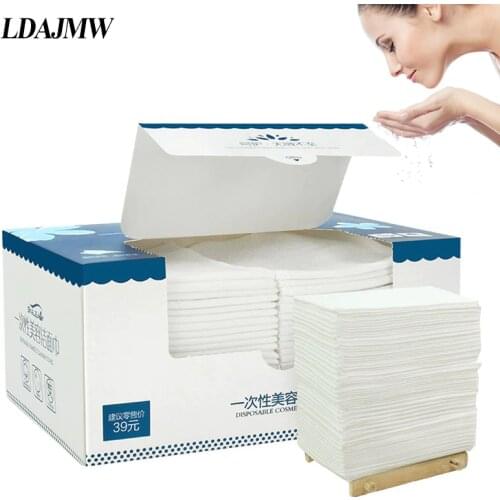 LDAJMW 20/40/60PCS Portable Multi-purpose Cotton Disposable Face Towel Wet Dry Dual-use Cleansing Towel Soft Towel For Travel