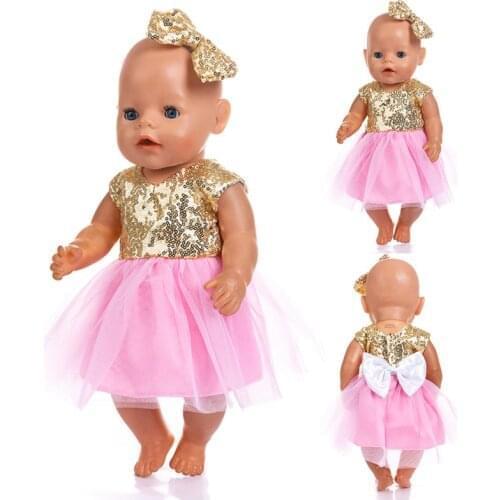 2019 new Fashion Short Jump Suit For 17 Inches Baby Doll 43cm Doll Clothes. Balloon not included