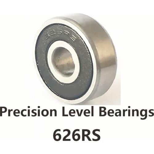 5pcs/lot 626RS Precision Level Deep Groove Ball Miniature Mini Bearings 626RS 626-RS 6*19*6mm 6*19*6