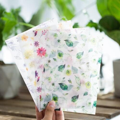 6pcs Allow your four seasons sulfuric acid paper envelope storage envelope a set of 8 into (four different)