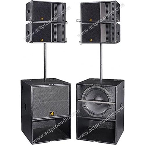 ACTPRO AUDIO power line array speaker professional DJ sound active full range loudspeaker cover bass