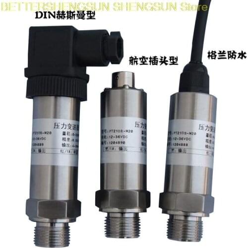Free shipping Pressure transducer sensor 4-20mA 0-10V 0-5V -0.1-60MPa Pneumatic hydraulic pressure