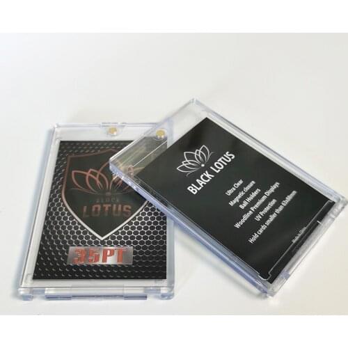 Black Lotus Brand 5Pcs/Lot 35PT Protection UV Ultra Clear Card Bricks Storage Holder Trading Cards Sports Football Protector