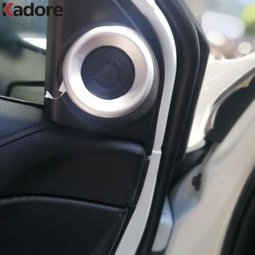 For Honda CRV CR-V 2017 2018 2019 2020 2021 Audio Ring Door Speaker Decoration Circle Cover Trim Accessories Car Stickers