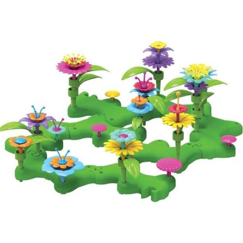 Flower Garden Building Toys - Build a Bouquet Floral Arrangement Playset T3LA