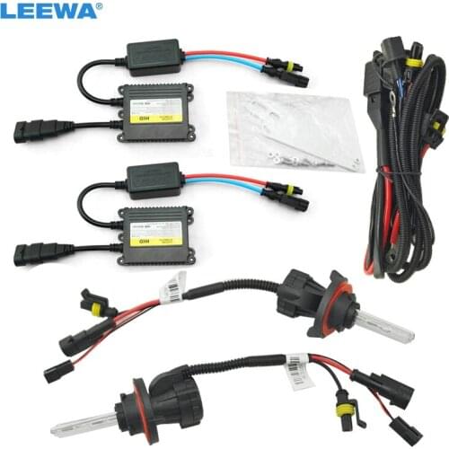 LEEWA 1set 35W AC Car Headlight H13 HID Xenon Bulb Hi/Lo Beam Bi-Xenon Bulb Light Digital Slim Ballast HID Kit #CA4534