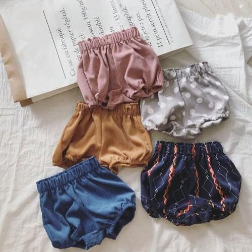 Baby Boys Girls Summer Shorts 2018 New Children 0-6 Years Old Baby Toddlers Corduroy Pants Multicolor