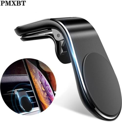 Metal Magnetic Car Phone Holder Stand For iphone 11 Xiaomi 9 Car Air Vent Clip Magnet Stand in Car GPS Mount Smart Mobile Holder