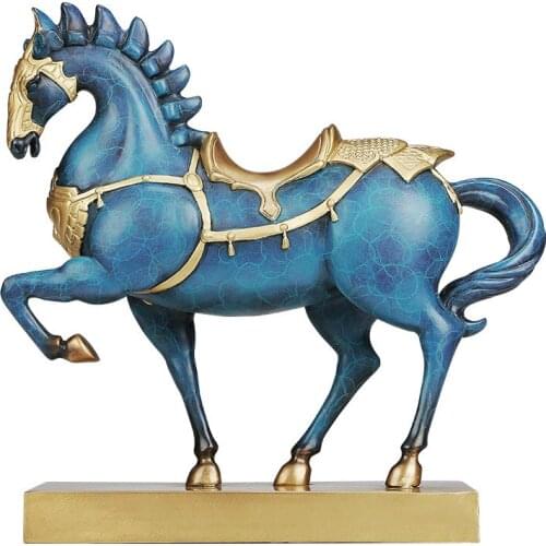 COPPER HORSE DECORATION CRAFTS CHINESE ANCIENT WAR HORSE LUCKY FENG SHUI WINE CABINET DECORATION