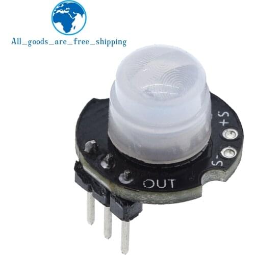 MH-SR602 MINI Motion Sensor Detector Module Pyroelectric Infrared PIR kit sensory switch Bracket for arduino Diy With lens