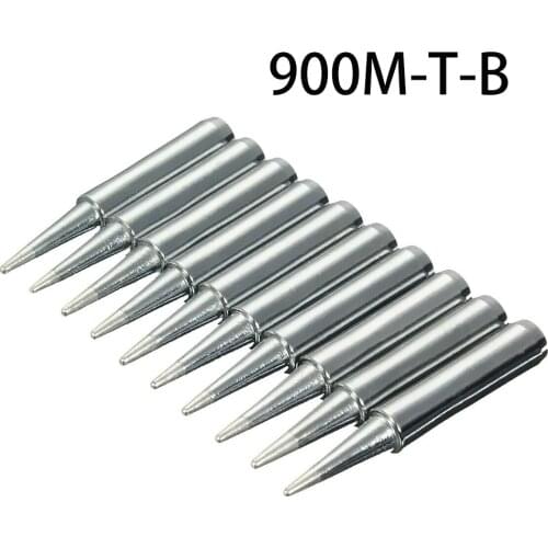10pcs Soldering Iron Tips 900M-T Lead Free Replacement Soldering Head Tools
