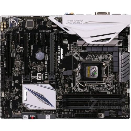 Asus Z170-PRO Desktop Motherboard Z170 Socket LGA 1151 For Core i7 i5 i3 DDR4 64G SATA3 USB3.0 M.2 ATX Original Used Mainboard