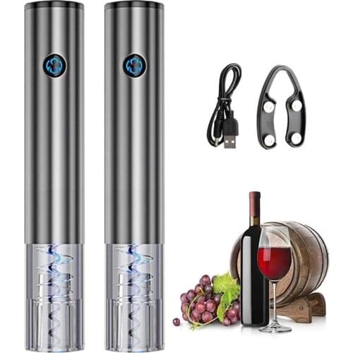 New Automatic Bottle Opener for Red Wine Rechargeable One-Touch Button Electric Red Wine Openers Corkscrew Kitchen Gadget Opener