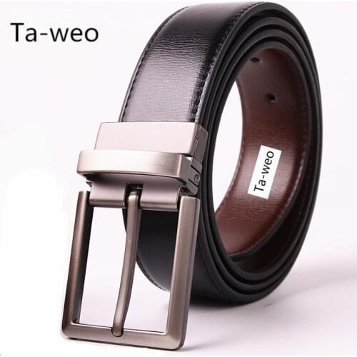 Reversible Black & Brown Belts, Fashion Business Mens Leather Belt, Pin Buckle Belt, Designer Belts Men High Quality