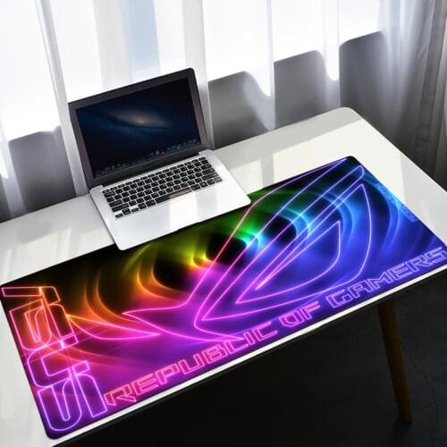 ROG ASUS Gamer Mouse Pad Anime Varmilo Rug Gaming Mouse Mat Mausepad Gamers Accessories Mice Office PC Gamer Cabinet Table Pads