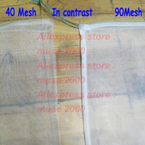 90 Mesh nylon fruit net bag seed filter small hole grow bag Protection plastic seed sinking water seed soak washing fishing fish