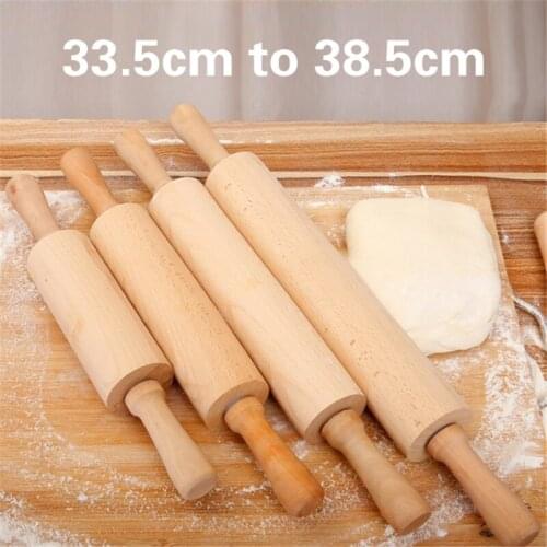 Solid Wood Rolling Pin Baking Cookies Biscuit Fondant Cake Dough Roller pin Wooden Roller Dough Pastry Pizza Biscuit Tools