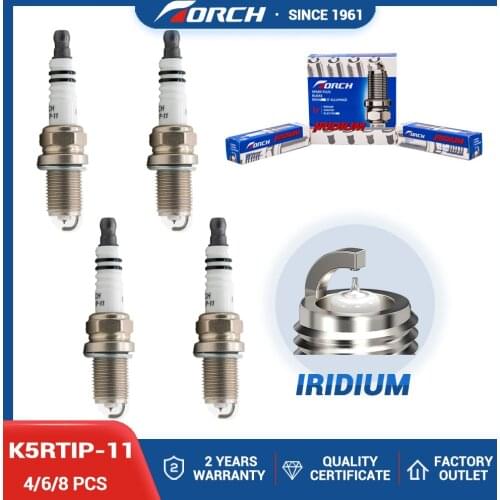 Original TORCH Iridium PLATINUM Spark Candles K5RTIP-11 for NGK IFR5E-11D IFR5G11 IFR5T11 PFR5J-11 PFR5N-11 Denso SK16PR-A11