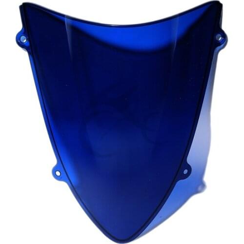 Dual Bubble Windshield Windscreen For Kawasaki Ninja 250R 2008-2012 09 10 Blue