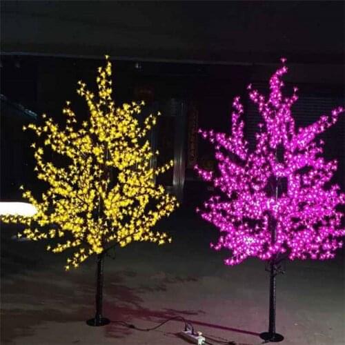 Waterproof LED Cherry Blossom Tree Light 1.5M 1.8M LED Tree Lamp Landscape Outdoor Lighting for Christmas Wedding Garden Decor