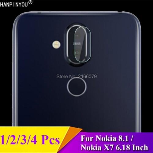 1/2/3/4 Pcs/Lot For Nokia 8.1 / X7 TA-1131 6.18" Rear Camera Lens Protective Protector Cover Soft Tempered Glass Film Guard