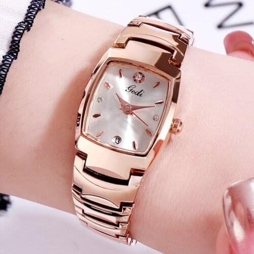 Square diamond Women Watches Fashion Silver Gold Stainless Steel Band Quartz Watch Black Clock Montre Femme Relogio Feminino