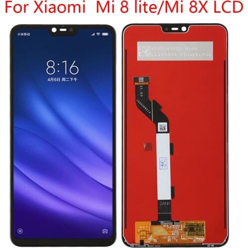 For Xiaomi Mi8 Lite Mi 8X LCD For Xiaomi Mi 8 Lite LCD monitor Original LCD touch screen digitizer assembly with frame