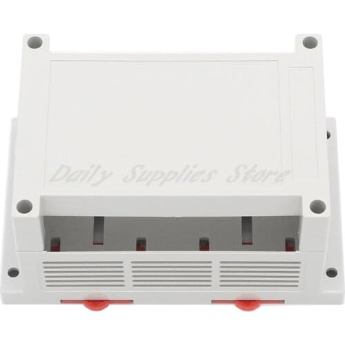 1pcs 145x90x72mm Plastic PLC industrial control box Power supply housing Rail type housing Instrument wiring box without hole