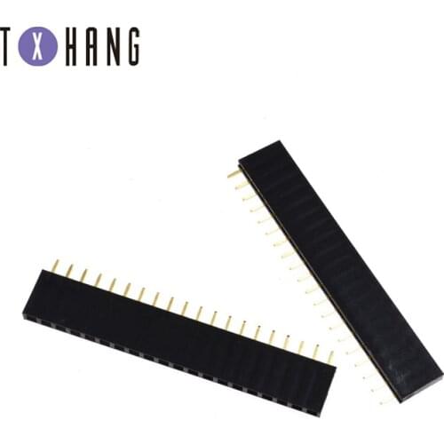10PCS 1X4Pin 40Pin single Row Female Right Angle Header Socket Pin Strip 2.54mm
