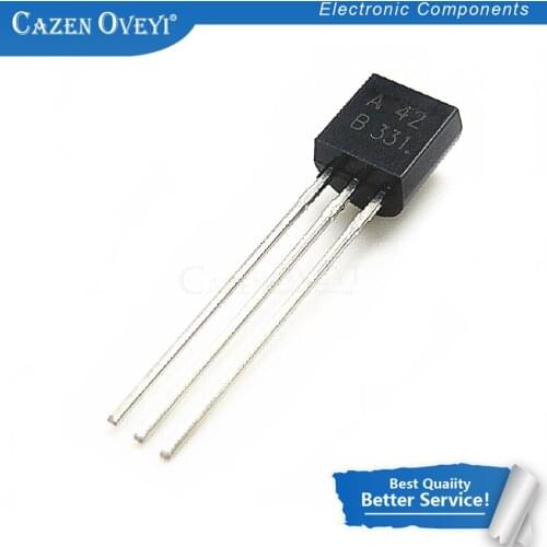 100pcs/lot MPSA42 TO-92 A42 TO92 triode transistor In Stock