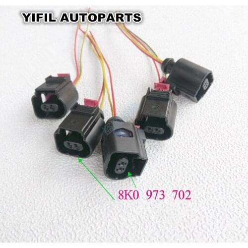 2/5pcs/lot 2 Pin/Way Outdoor Temperature Water Temperature Sensor Connector Plug Wire Cable Pigtail For VW AUDI A4 8K0 973 702