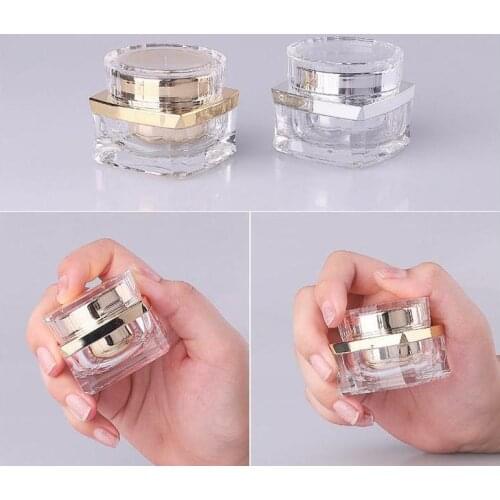 5g 10g 20g 30g 50g Top Grade Clear Acrylic Empty Bottle jar Eye Gel Lipstick Sample Empty Cosmetic Containers SN3053
