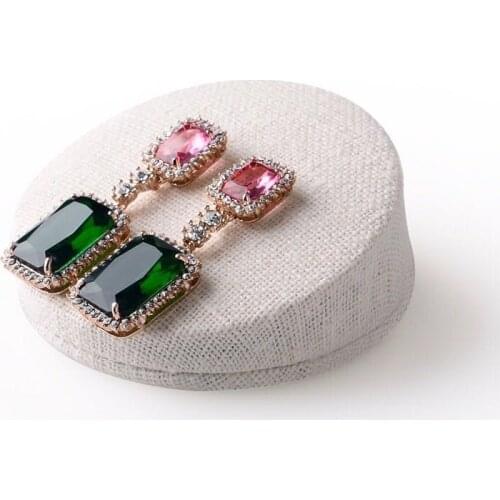 Earrings Display Holder Earrings Display Stand Korea Linen Jewellery Display Holder Bracelets Bangle Display Holder