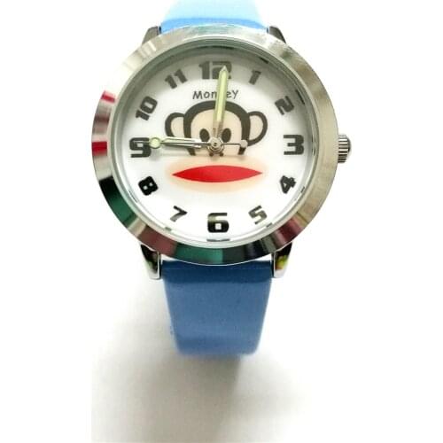 Cartoon monkey kids Watch fashion Student children clock boys birthday gift Quartz causal Wrist Watch mujer reloje Montre Homme