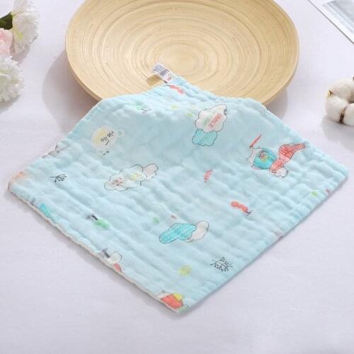 Baby towel handkerchief hand bath feeding gauze cotton towel square towel cloth for boys and girls wipes 30 * 30 cm