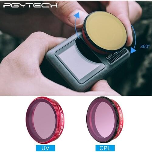PGYTECH OSMO ACTION Camera Lens Filter UV CPL Optical Glass Filter for DJI OSMO ACTION Camera Accessories OSMO Action Filters
