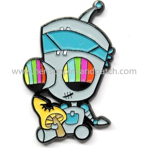Customized Zinc alloy animal soft enamel Pin Design cut out enamel Pins