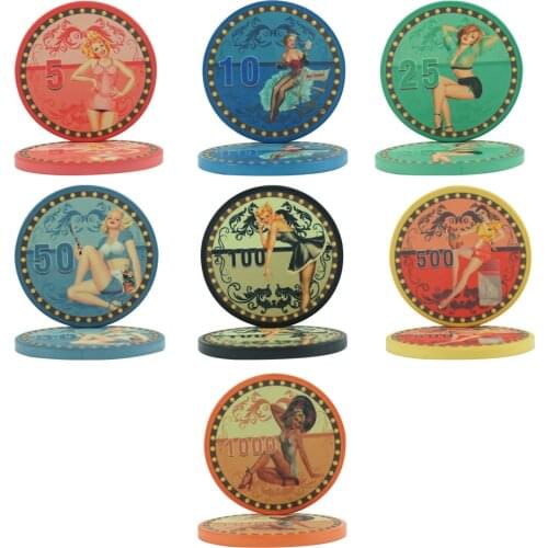 10pcs/Lot Ascona Ceramic High Quality Texas Poker Gambling Casino Chip Wholesale