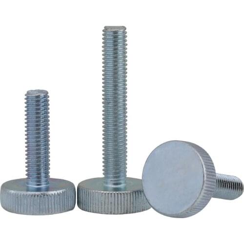 Knurled Flat Head Screw Flat Head Thumb Screw Knurled Round Head Bolt M3 M4 M5 M6 M8 M10
