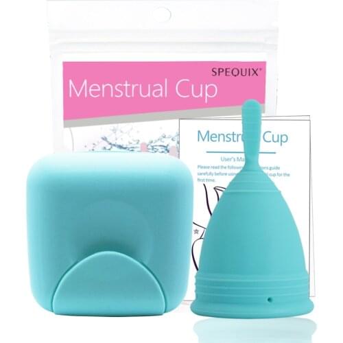 Timkdle Medical Silicone Cup For Women Reusable Menstrual Cup Menstrual Pads Feminine Hygiene with Traval Box