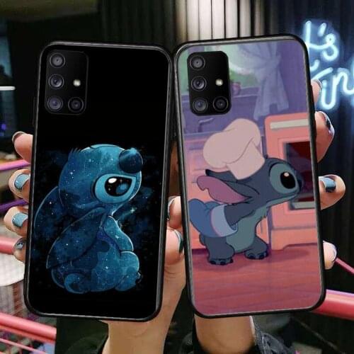 Cute Lovely Stitch Phone Case Hull For Samsung Galaxy A50 A51 A20 A71 A70 A40 A30 A31 A80 E 5G S Black Shell Art Cell Cove